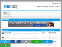 Tablet Screenshot of funfunky.com